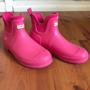 Hunter Pink Rain Boots